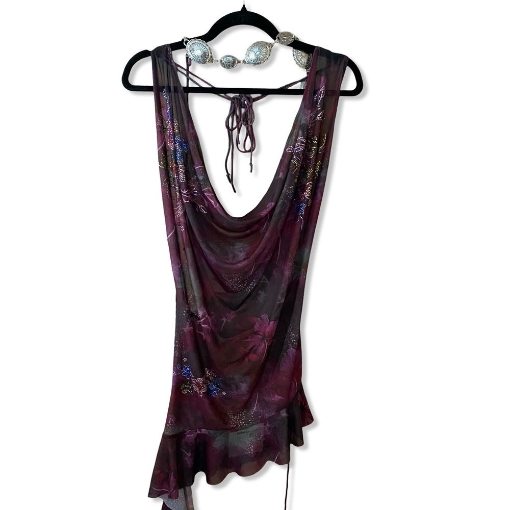 Jaded London Purple Floral Mini Dress - Picture 5 of 14